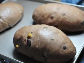 发至两倍大。发酵完成的面团是挺立的，及时将烤箱上下火210预热