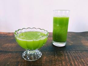 喜欢有颗粒的就直接倒入杯中即可