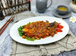 我下面放了生菜叶。