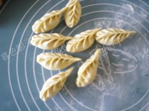 包好的麦穗饺子