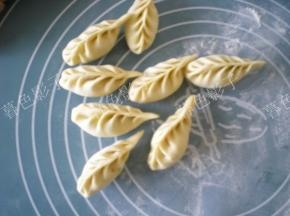 包好的麦穗饺子