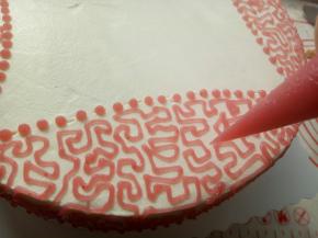 别看这么少，我这个10寸的蛋糕连一半都没用了。