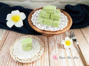 抹茶椰蓉牛奶豆腐。