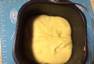 放在温暖处继续发酵，发至两倍大后用手指沾面粉在面团上戳一小洞，不反弹不回缩即发酵成功