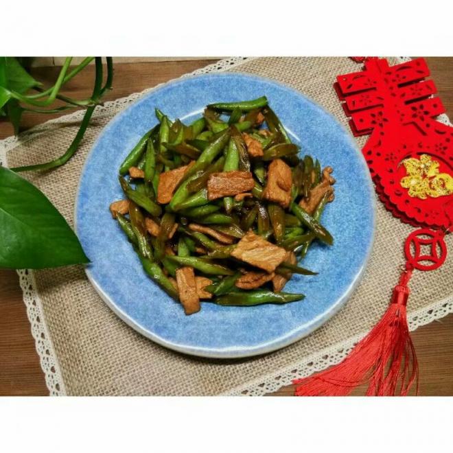家常四季豆炒肉