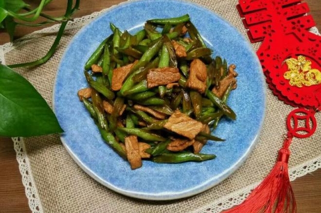家常四季豆炒肉