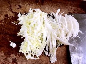 白菜洗净切丝
