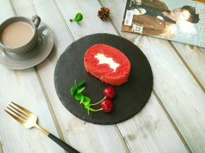 定型后拿出来切块。