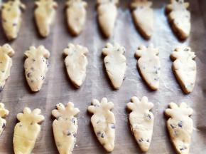 依次做完，用剩下的巧克力装饰再上面。 烤箱170度预热5分钟，烤盘入烤箱中层，170度烤15-20分钟，注意观察颜色，还有烤箱温度及时间要根据自家烤箱性能另定。