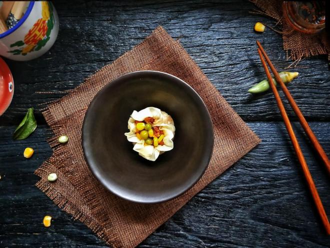 腊肉干贝虾仁糯米烧麦【饺子皮版】