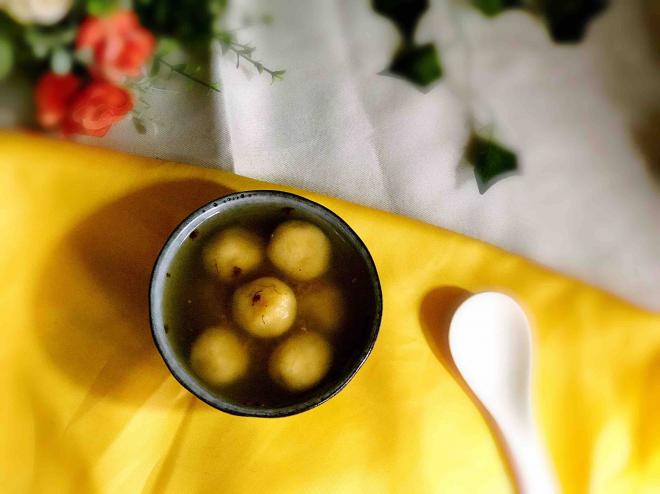 蜜桂花红薯丸子