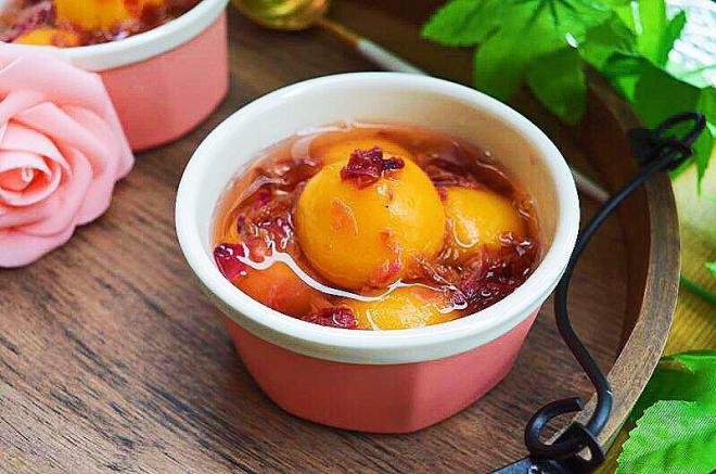 玫瑰花糖馅南瓜汤圆