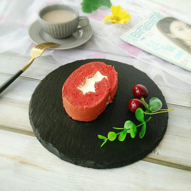 红丝绒蛋糕卷