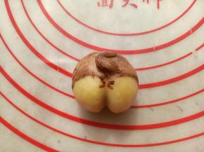 粘上小尾巴，刷上可可粉，小屁屁就做好了。