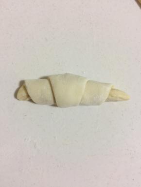 卷好以后，收口朝下即可。