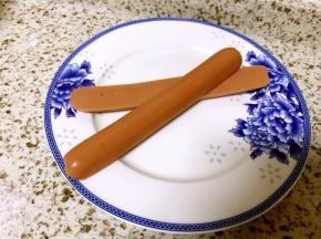 火腿肠切片备用