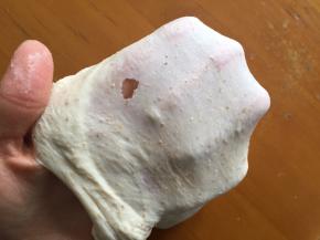 直到能拉出薄膜即可