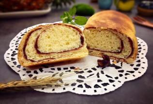 烤好后凉一凉切开漂亮的花纹和诱人的香味都无不吸引着你的胃口