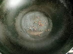 放入花椒粒爆香