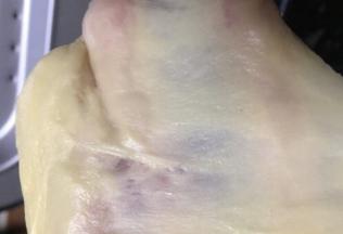 经过两次36分钟和面团的达到扩展阶段了，再次启动面包机自动发面可能显示耗时为90分钟