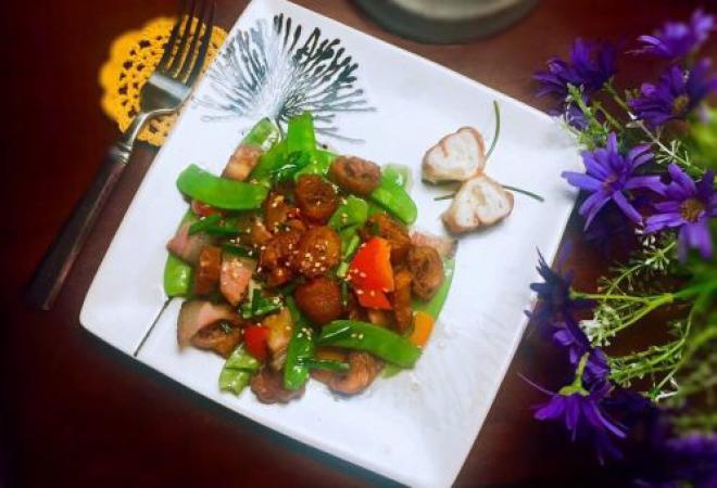 #老油条的青春#回锅油条炒腊肉