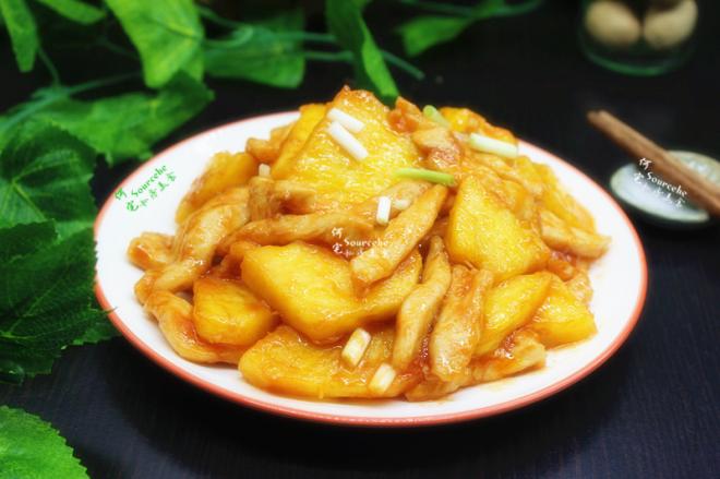 菠萝炒鸡胸肉
