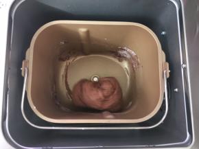 加牛奶启动和面程序，揉成面团