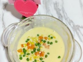 再加入焯好水的彩蔬。