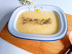 出锅后撒入黑芝麻粉提味即可食用