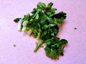 香菜切碎