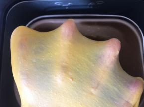 揉至扩展阶段，虽然薄膜但是还不够均匀但是做餐包没有任何问题的