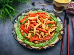 春天的气息，红黄绿，健康美味的美食