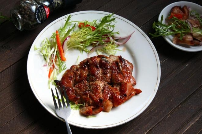 黑胡椒烤鸡腿