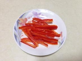 红椒切丝