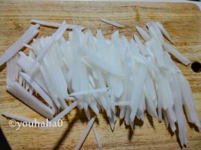 再切丝，不用太细