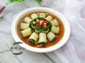 酸辣爽口的黄瓜卷做好了。