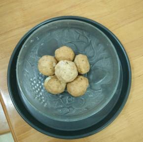 炸定型后捞出。