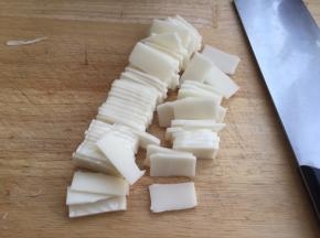 年糕切均匀薄片