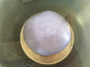 揉好的面团同样盖保鲜膜室温发酵至两倍大