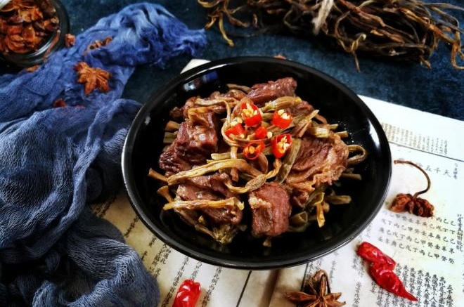 干豆角烧牛肉