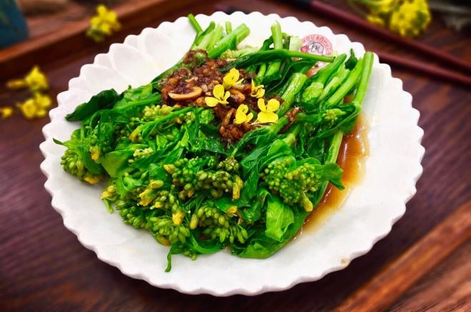 春食野菜~蚝油蒜泥田野油菜花