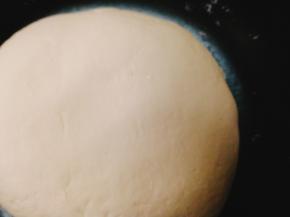 揉至光滑面团，盖上盖子，放温暖处进行发酵