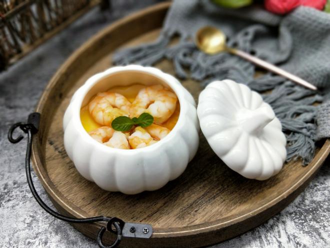 虾仁蒸蛋羹