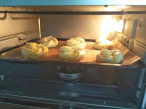 放进烤箱，底部放一碗温水，开发酵功能，38度