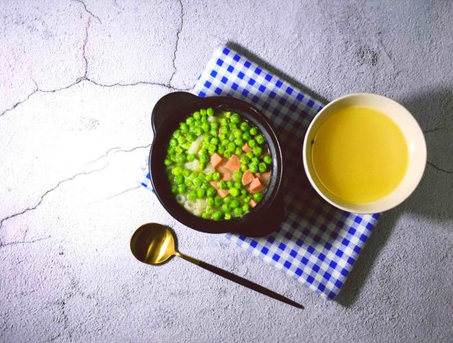 青豆火腿空心粉