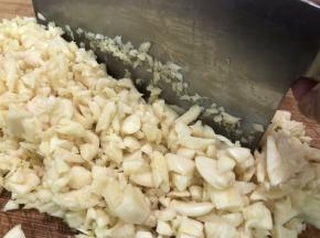 剁成未
这一步也可以用料理机绞