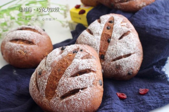 蔓越莓巧克力软欧