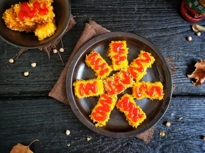 酸酸甜甜炸鹰嘴豆糕