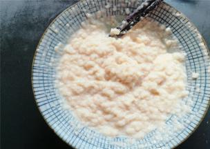 成品：不稠不稀即可，如图所示