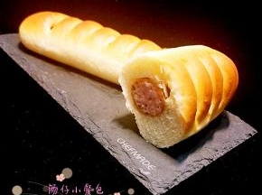 香肠跟面包的完美搭配。